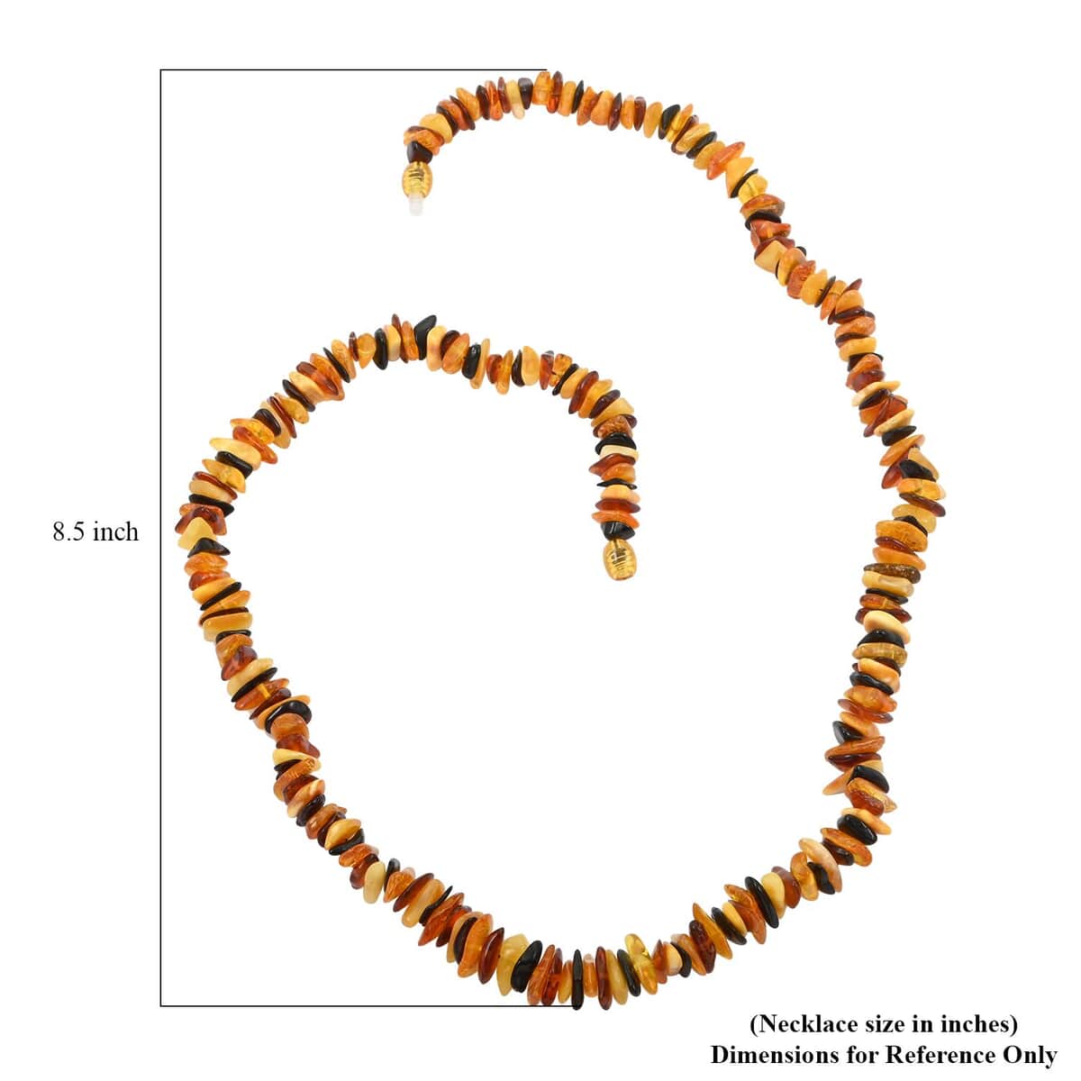 Baltic Amber Beaded Necklace 24 Inches image number 4