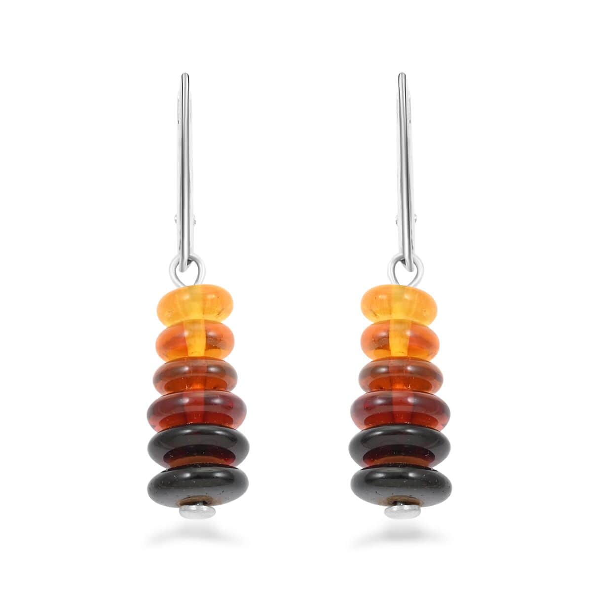 Baltic Amber Earrings in Sterling Silver image number 0