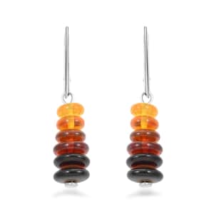 Baltic Amber Earrings in Sterling Silver