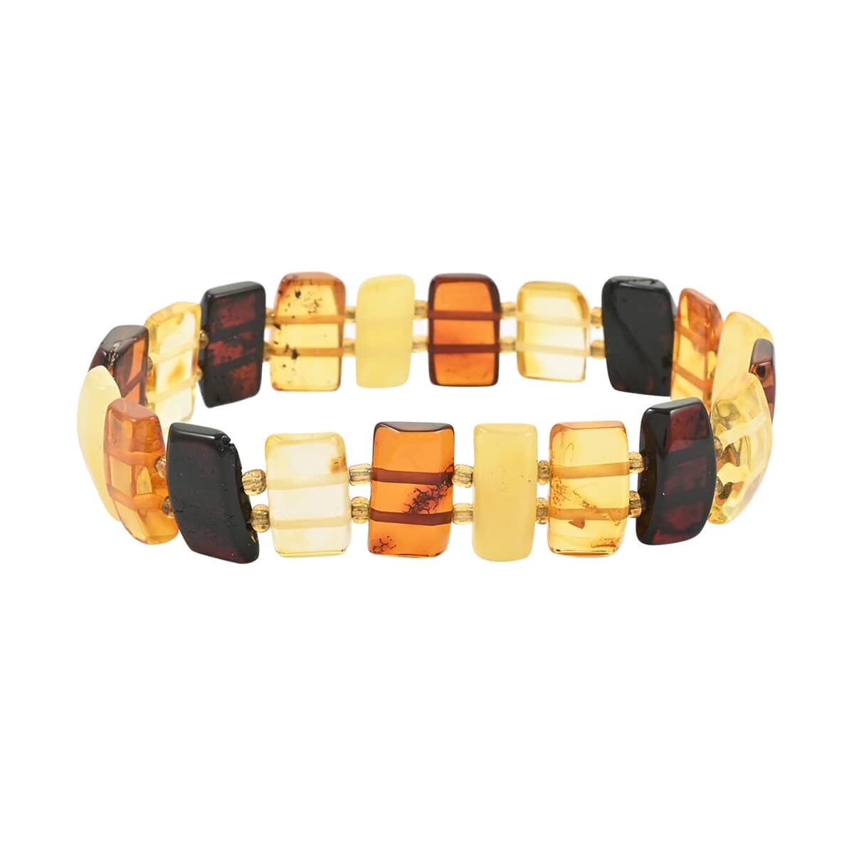 Multi Color Amber Stretch Bracelet image number 0