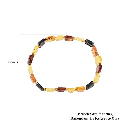 Multi Color Amber Bracelet