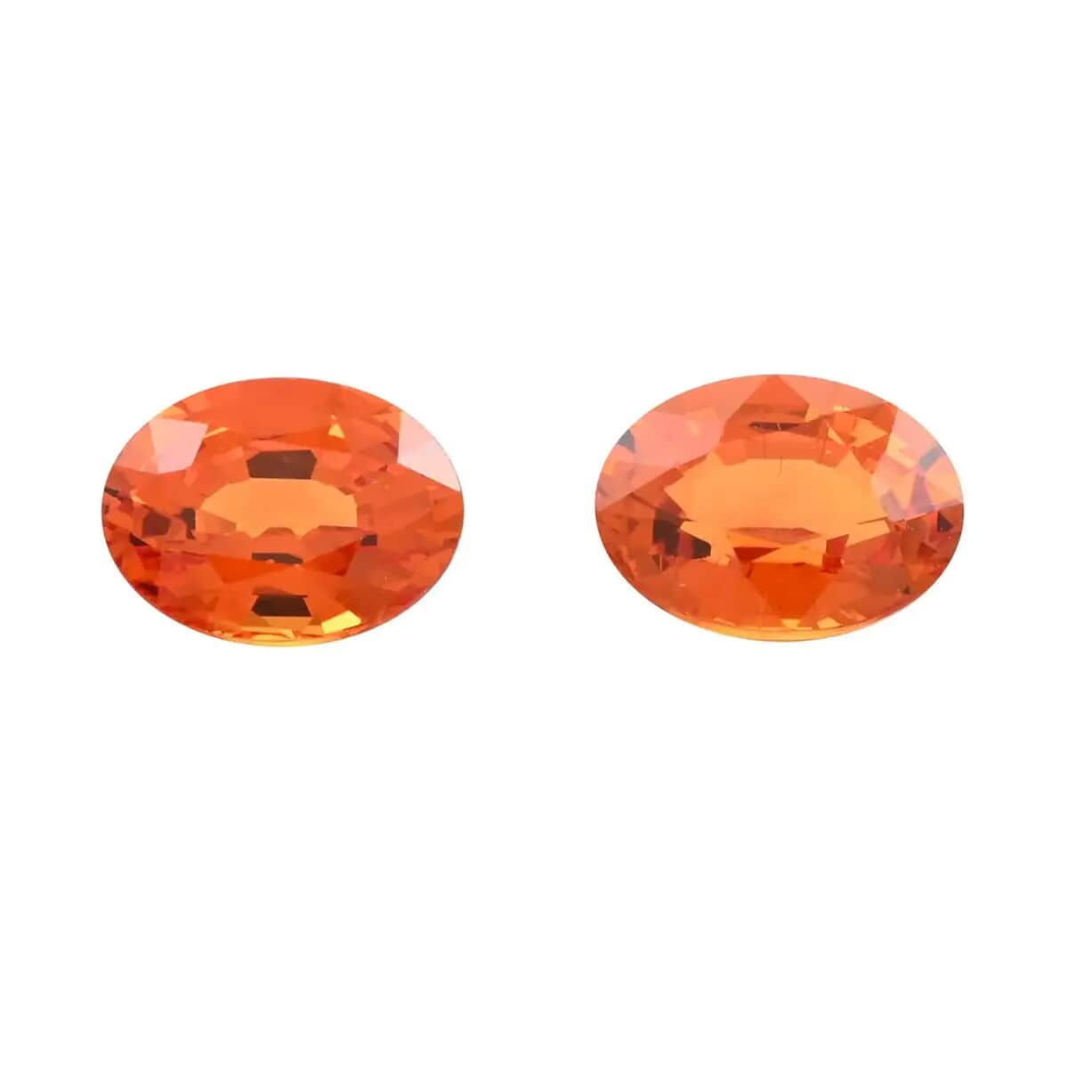 AAAA Orange Sapphire Set of 2 (Ovl 7x5 mm) 2.00 ctw image number 0