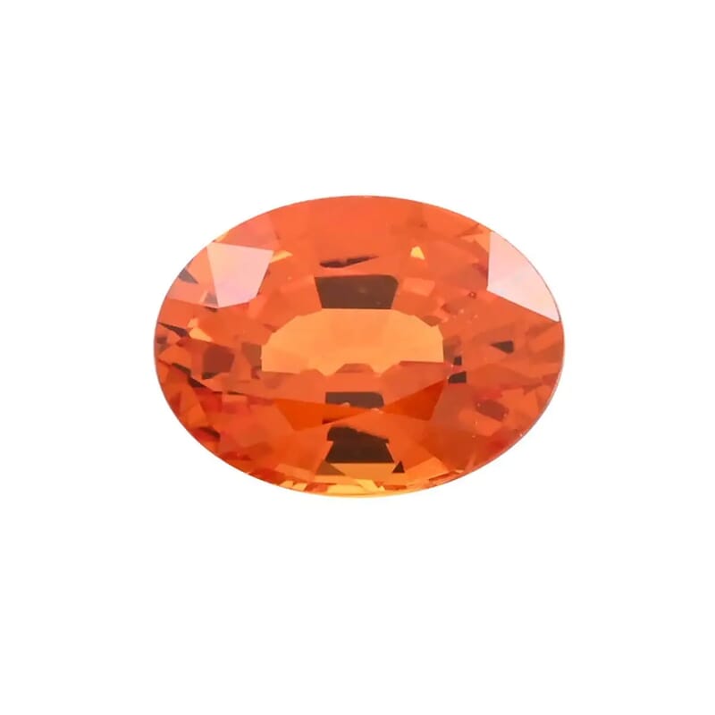 AAAA Orange Sapphire Set of 2 (Ovl 7x5 mm) 2.00 ctw