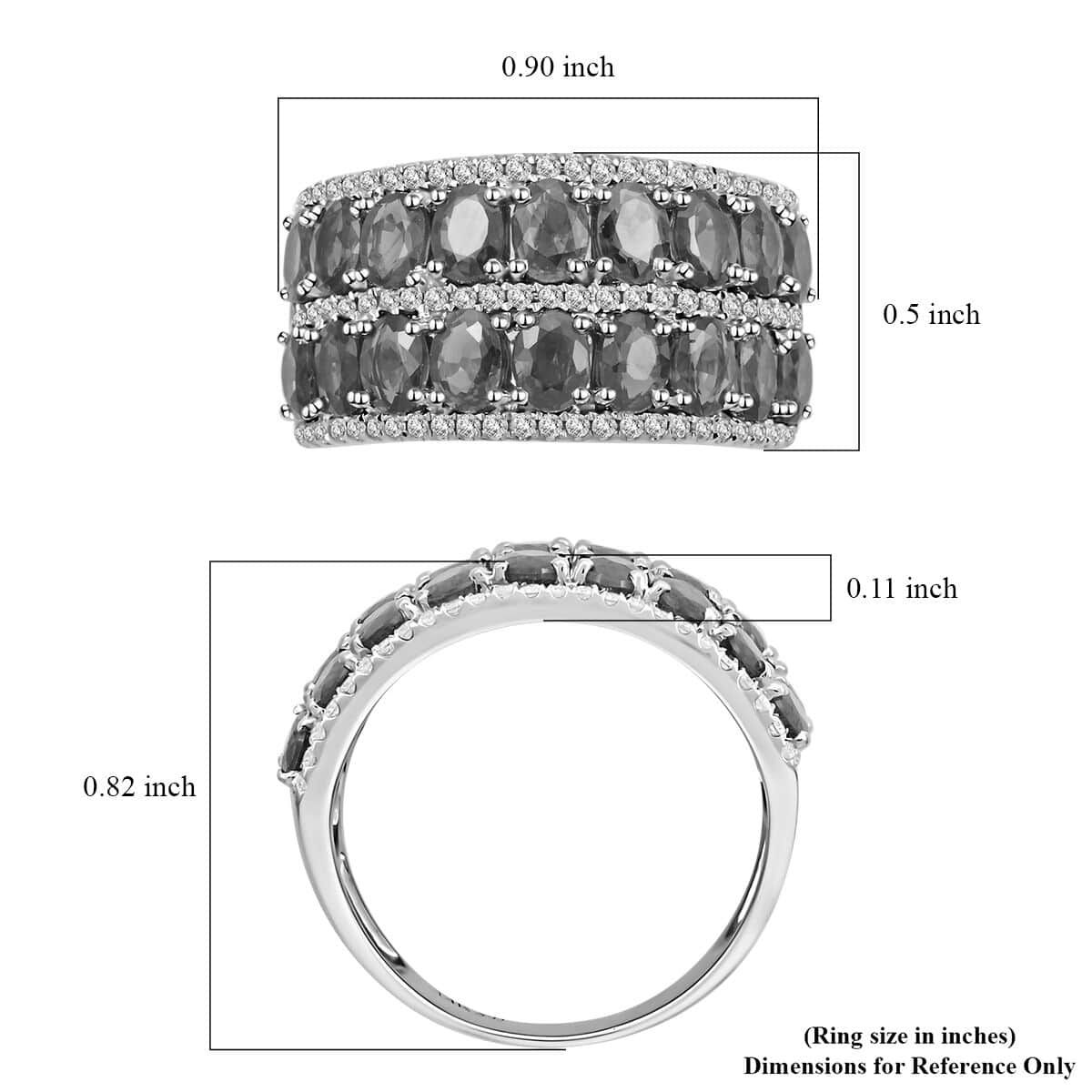 Modani 14K White Gold Orange Sapphire and I1 Diamond Ring (Size 6.0) 4.90 Grams 3.75 ctw image number 5