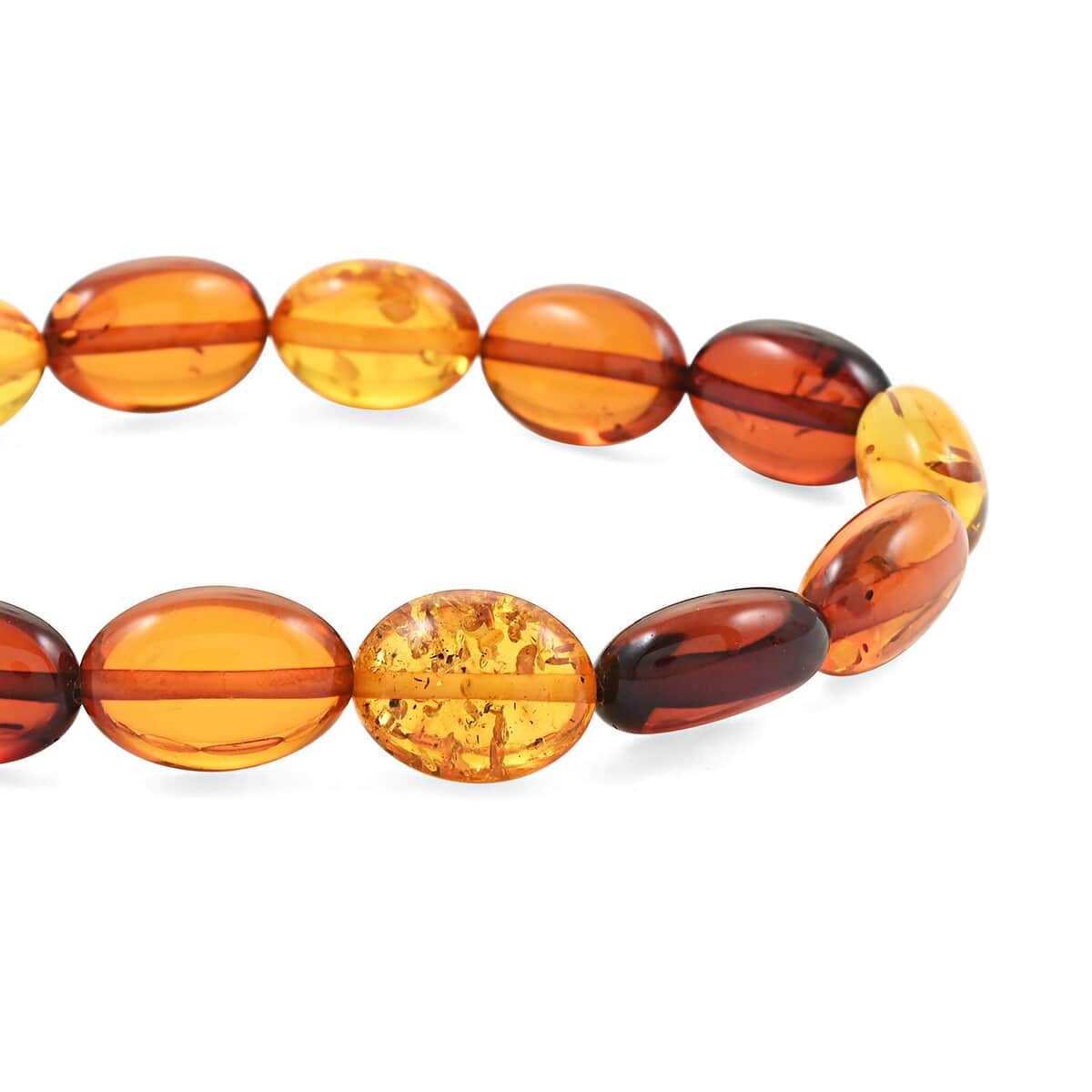 Baltic Amber Stretch Bracelet 42.00 ctw image number 3