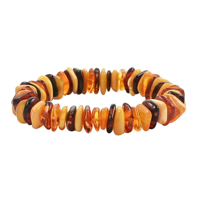 Baltic Amber Stretch Bracelet 114.00 ctw