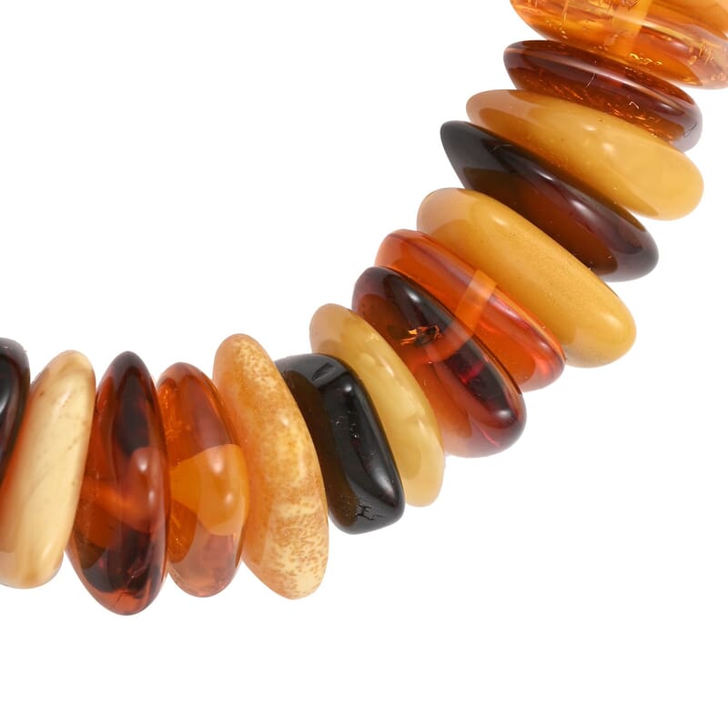Baltic Amber Stretch Bracelet 114.00 ctw