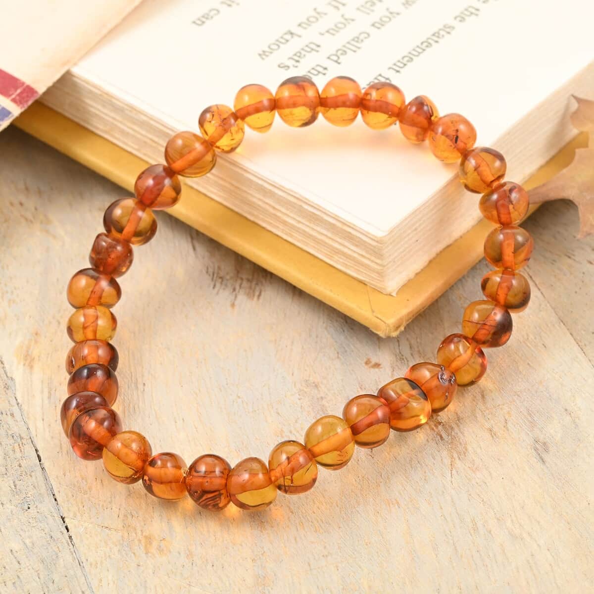 Baltic Amber Stretch Bracelet image number 1