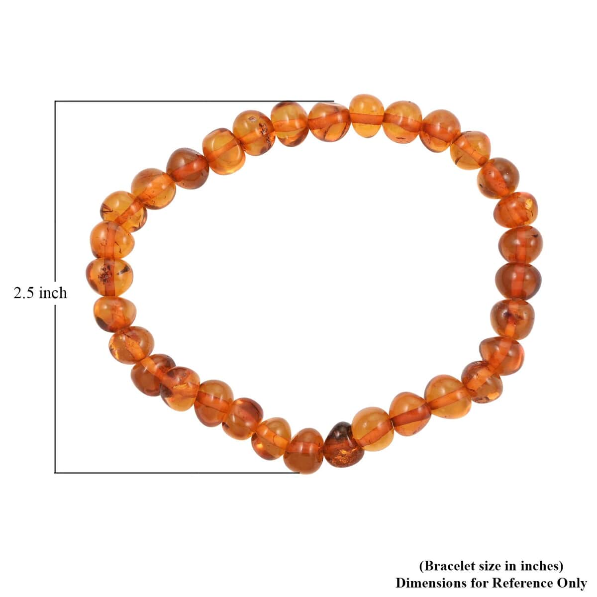 Baltic Amber Stretch Bracelet image number 4