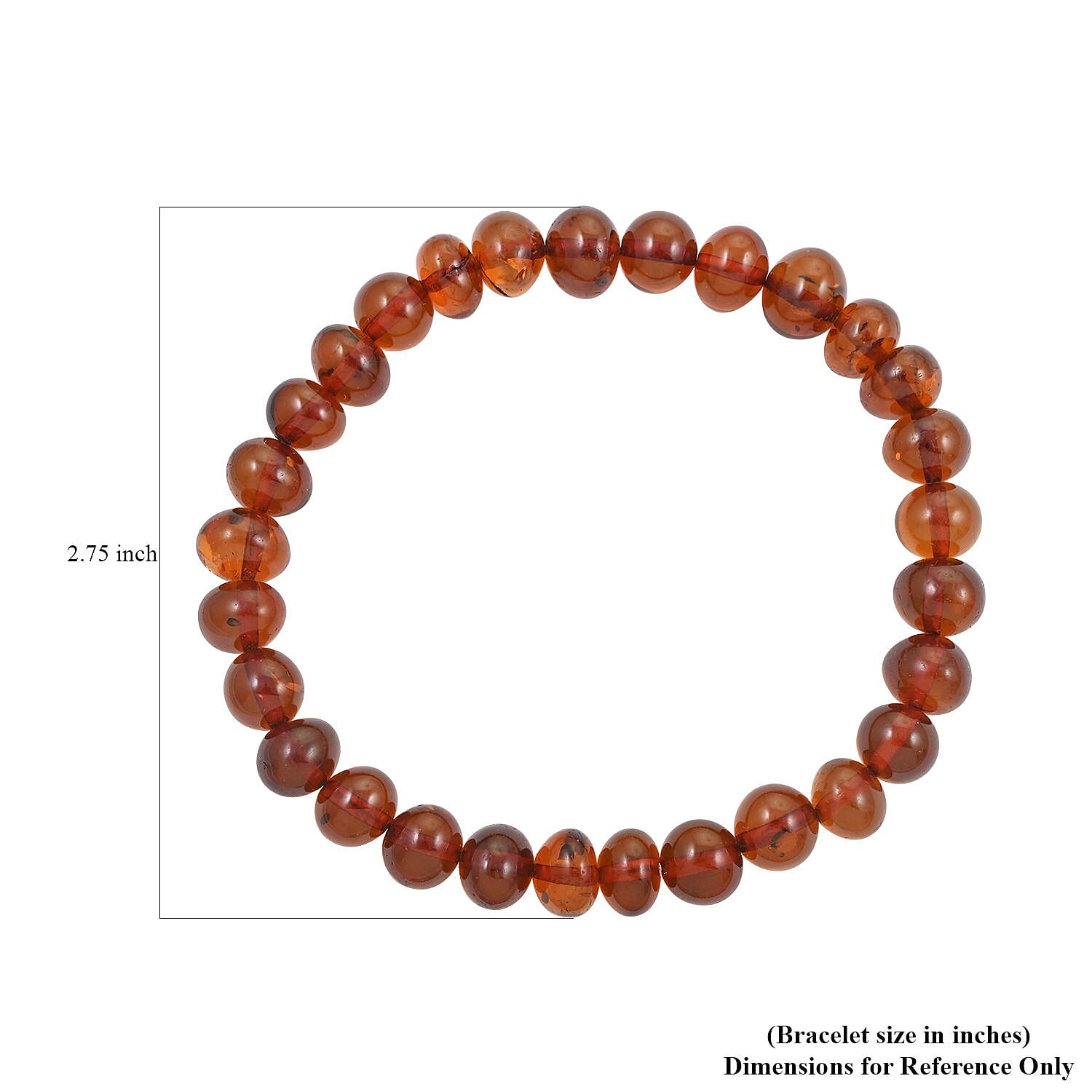 Baltic Amber Stretch Bracelet 72.50 ctw