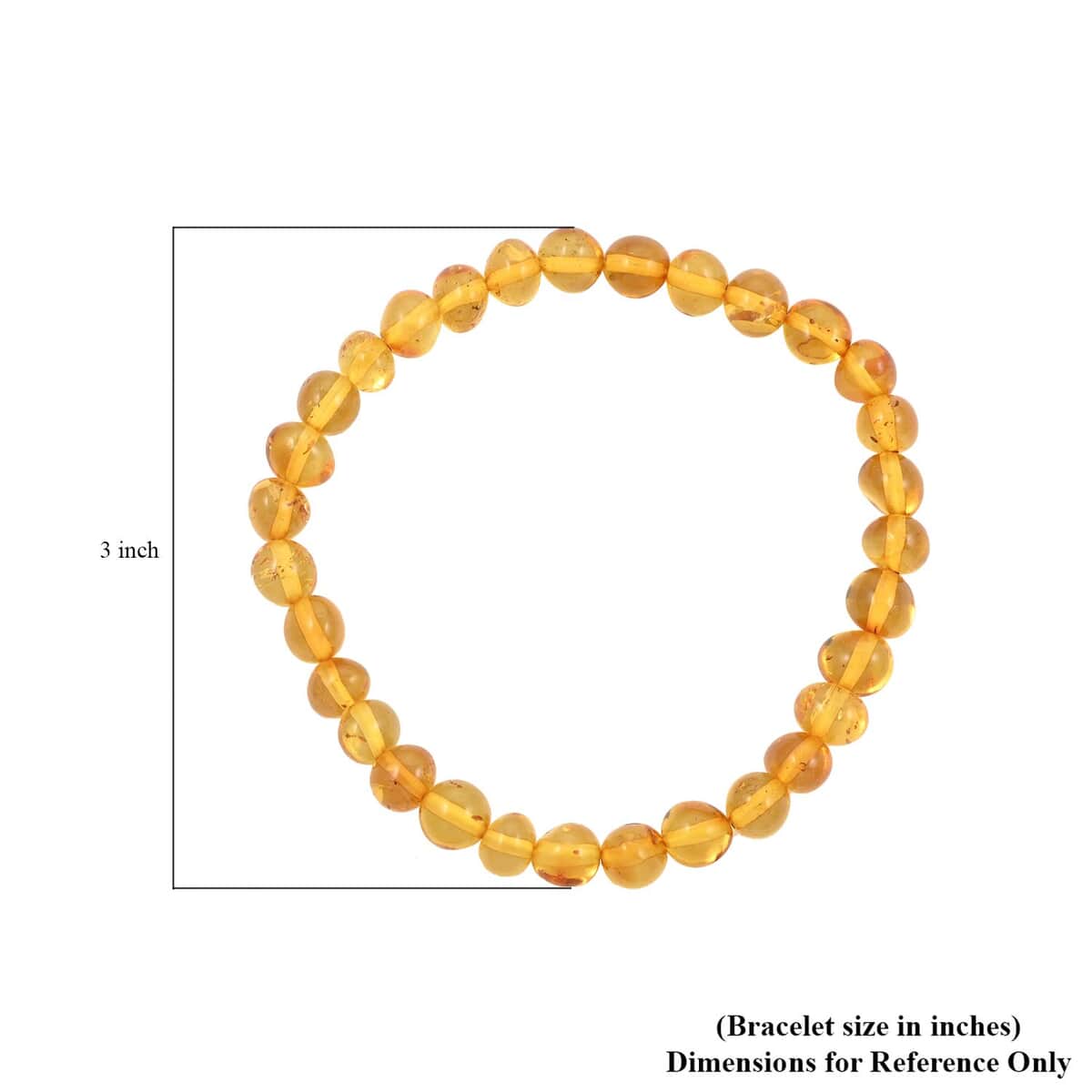 Baltic Amber Stretch Bracelet image number 4