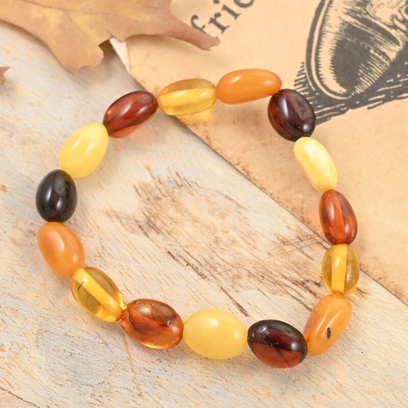 Baltic Amber Baby Size Stretch Bracelet