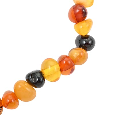 Autumn Baltic Amber Beaded Stretch Bracelet