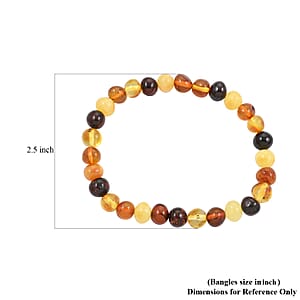 Baltic Amber Beaded Stretch Bracelet