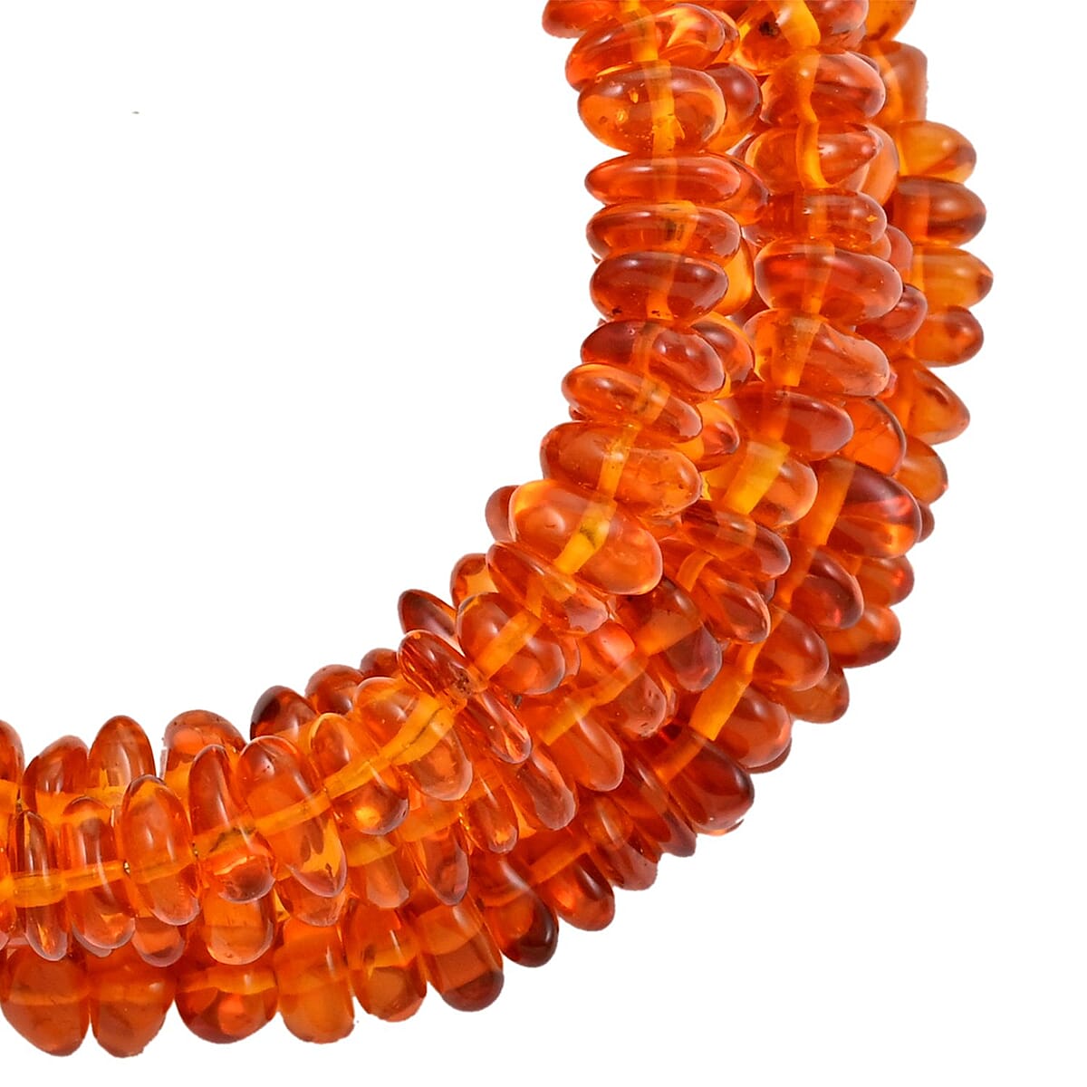 Baltic Amber Beaded Multi Layer Stretch Bracelet image number 2