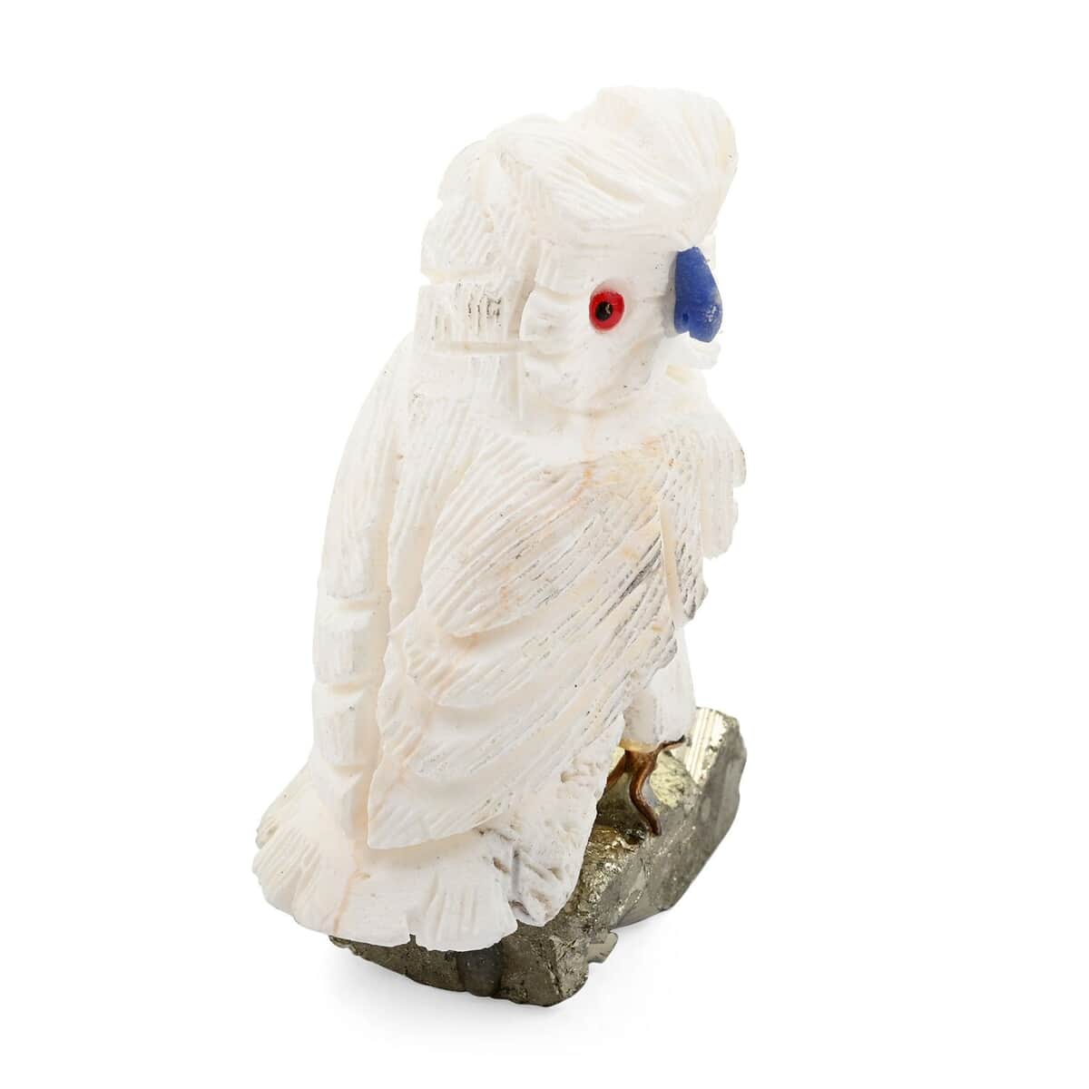 Multi Gemstone Carved Owl Approx. 1325ctw image number 2