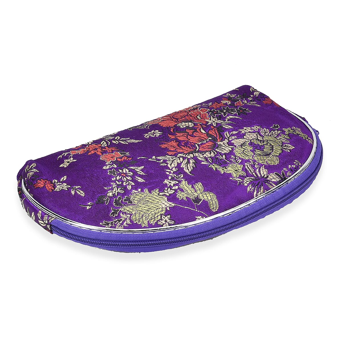 Livmore Set of 10 Purple Color Multi-Purpose Jewelry Bags with Zipper, Each Size has Two Bag image number 3