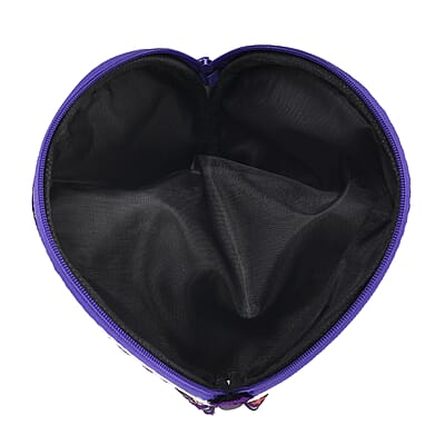 Livmore Set of 10 Purple Color Multi-Purpose Jewelry Bags with Zipper, Each Size has Two Bag