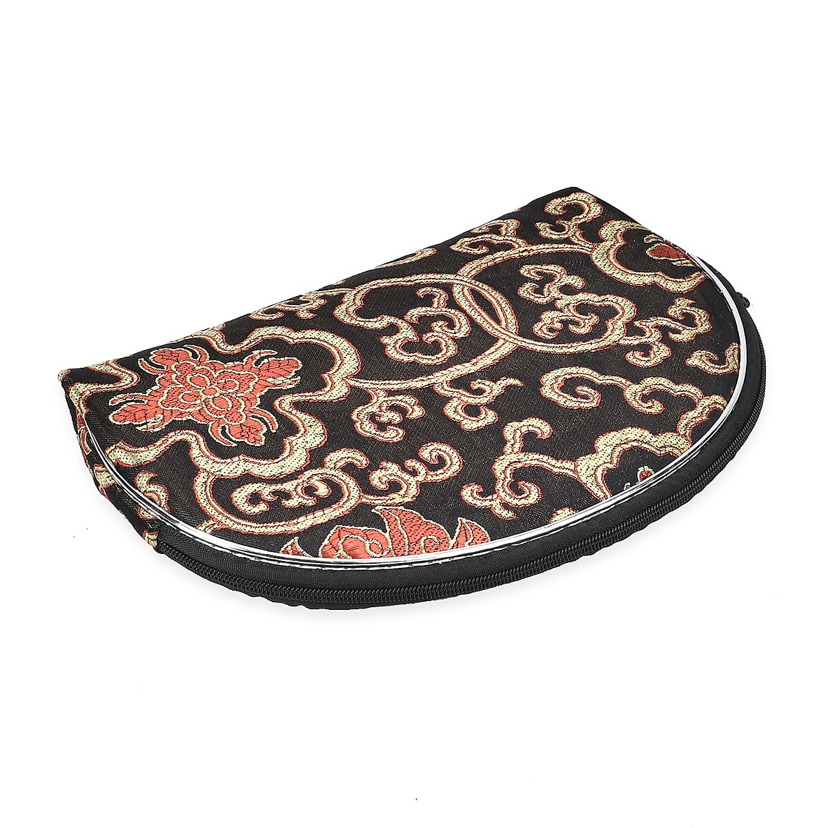 Livmore Set of 10 Black Color Multi-Purpose Jewelry Bags with Zipper, Each Size has Two Bag image number 3