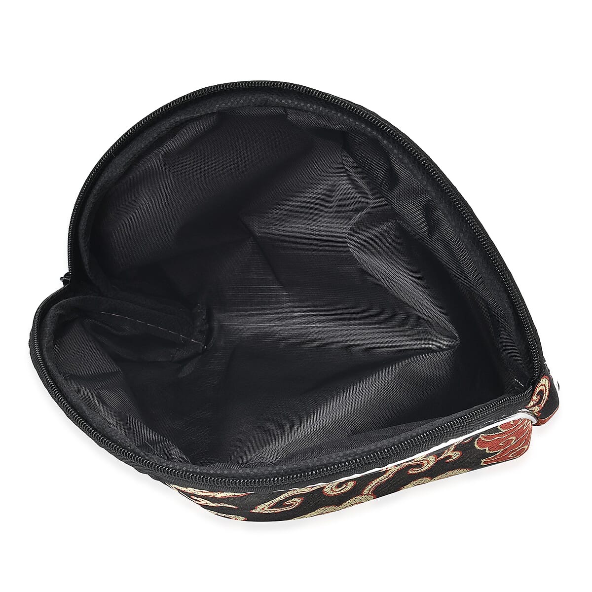 Livmore Set of 10 Black Color Multi-Purpose Jewelry Bags with Zipper, Each Size has Two Bag image number 5