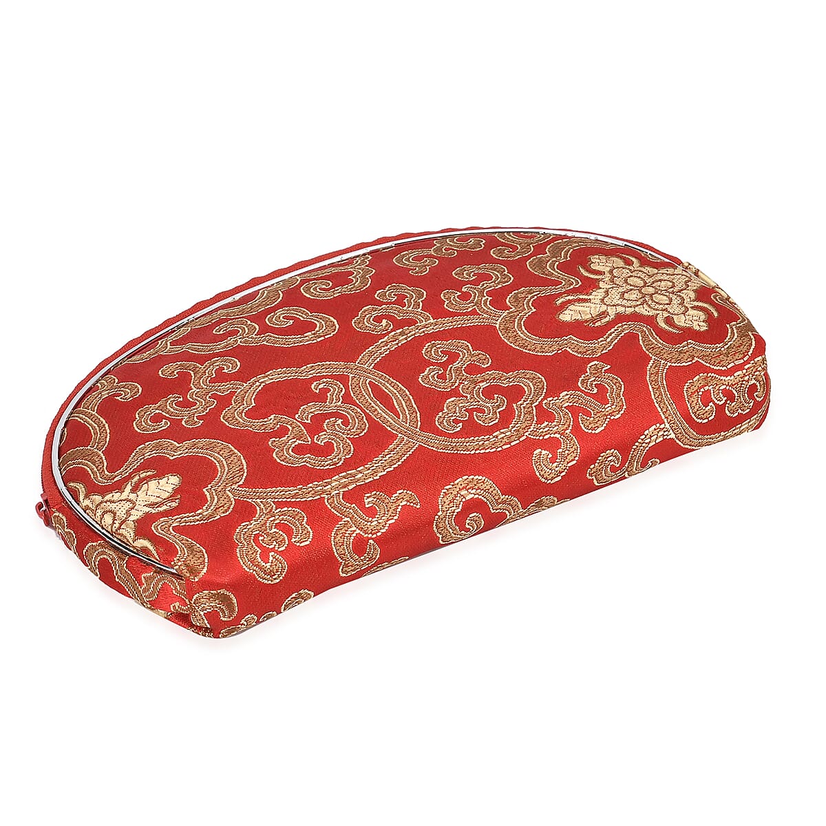 Set of 10 Red Color Multi-Purpose Jewelry Bags with Zipper, Each Size has Two Bag image number 2