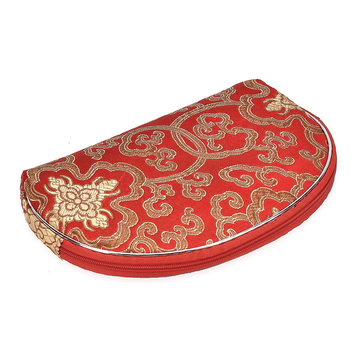 Set of 10 Red Color Multi-Purpose Jewelry Bags with Zipper, Each Size has Two Bag image number 3