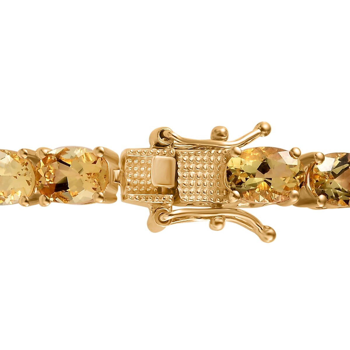 Brazilian Heliodor Tennis Bracelet in Vermeil Yellow Gold Over Sterling Silver (6.50 In) 16.25 ctw image number 3