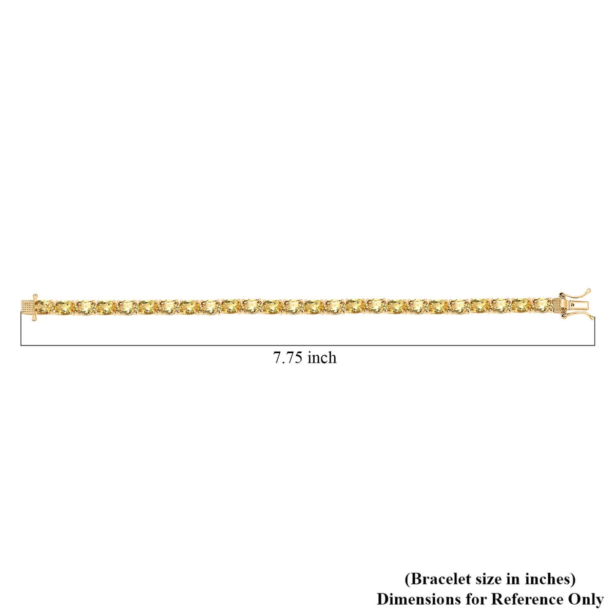 Premium Brazilian Heliodor Tennis Bracelet in Vermeil YG Over Sterling Silver (8.00 In) 20.20 ctw image number 4