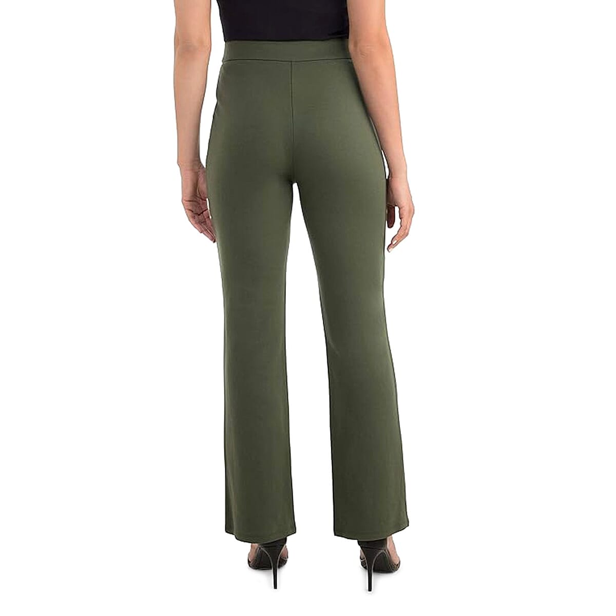 Olive Green High Waisted Pants - XXL image number 1