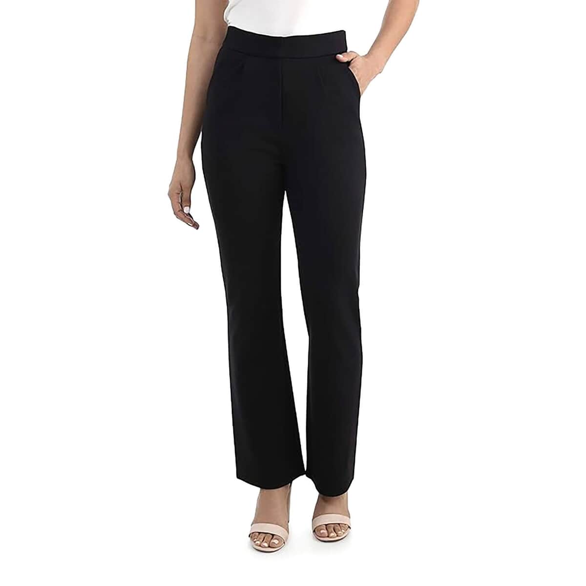 Black High Waisted Pants - M image number 0