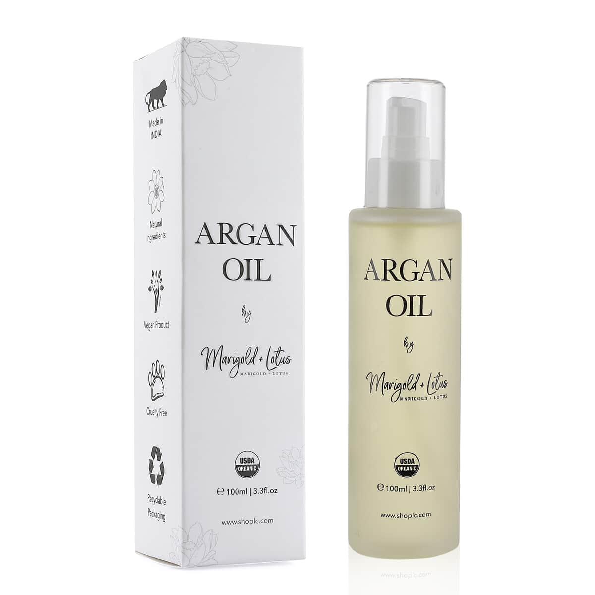 Marigold & Lotus Argan Oil 3.3oz image number 0