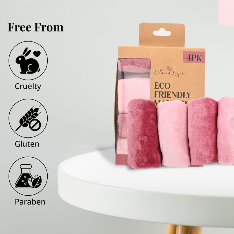 Pink Reusable Facial Towels