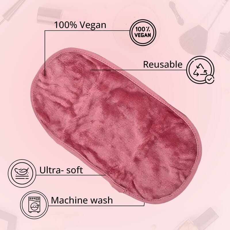 Pink Reusable Facial Towels