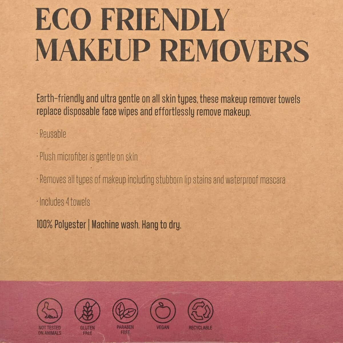 Pink Reusable Facial Towels image number 5