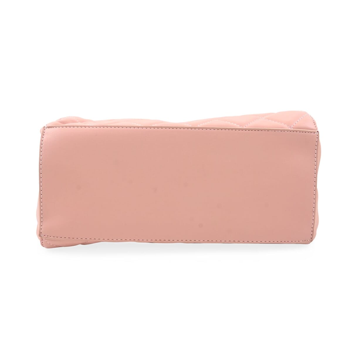 Badgley Mishka Blush Vegan Leather Double Compartment Shoulder Bag with Turn Lock and Detachable Strap (11"x9"x6") image number 3