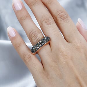 GP Amore Collection Multi Diamond Ring in Vermeil Rose Gold Over Sterling Silver (Size 7.0) 1.00 ctw