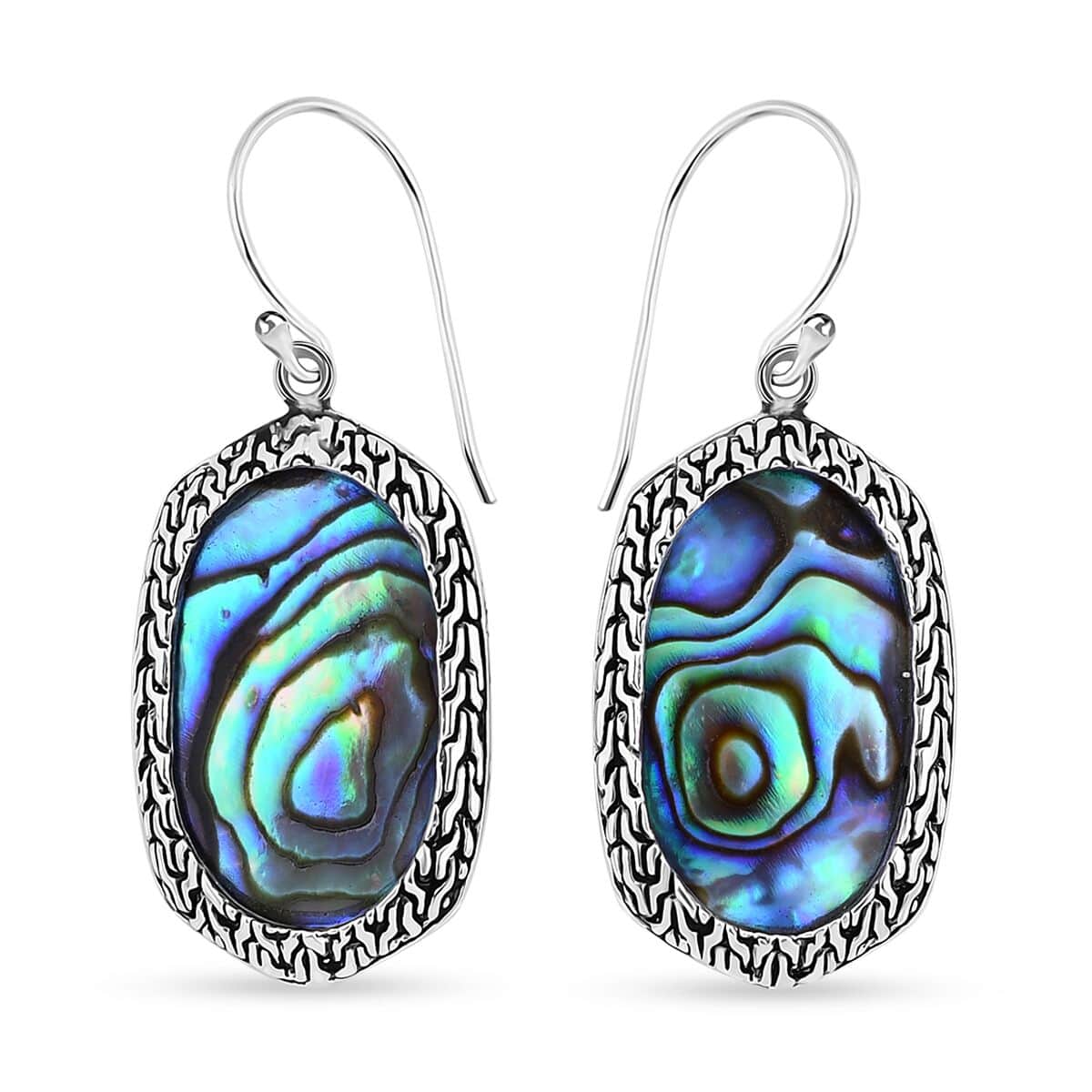 Abalone Shell Earrings in Sterling Silver image number 0