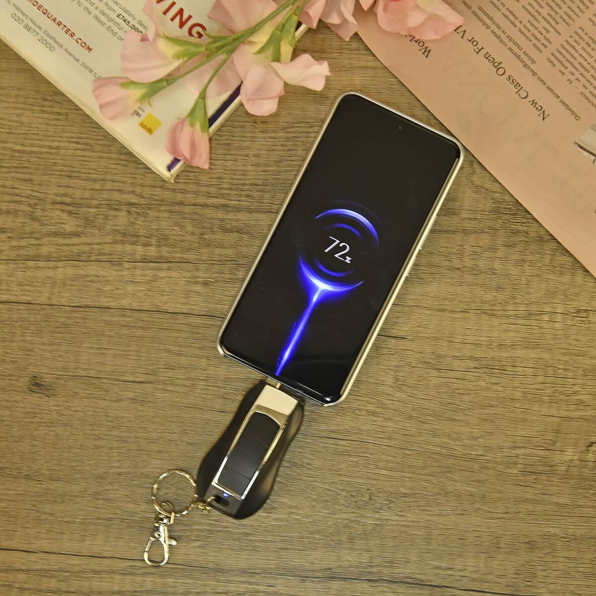 Pre Memorial Day Deal Black Compact Emergency Key Power Bank (1200mAh, 5V/1A) image number 1