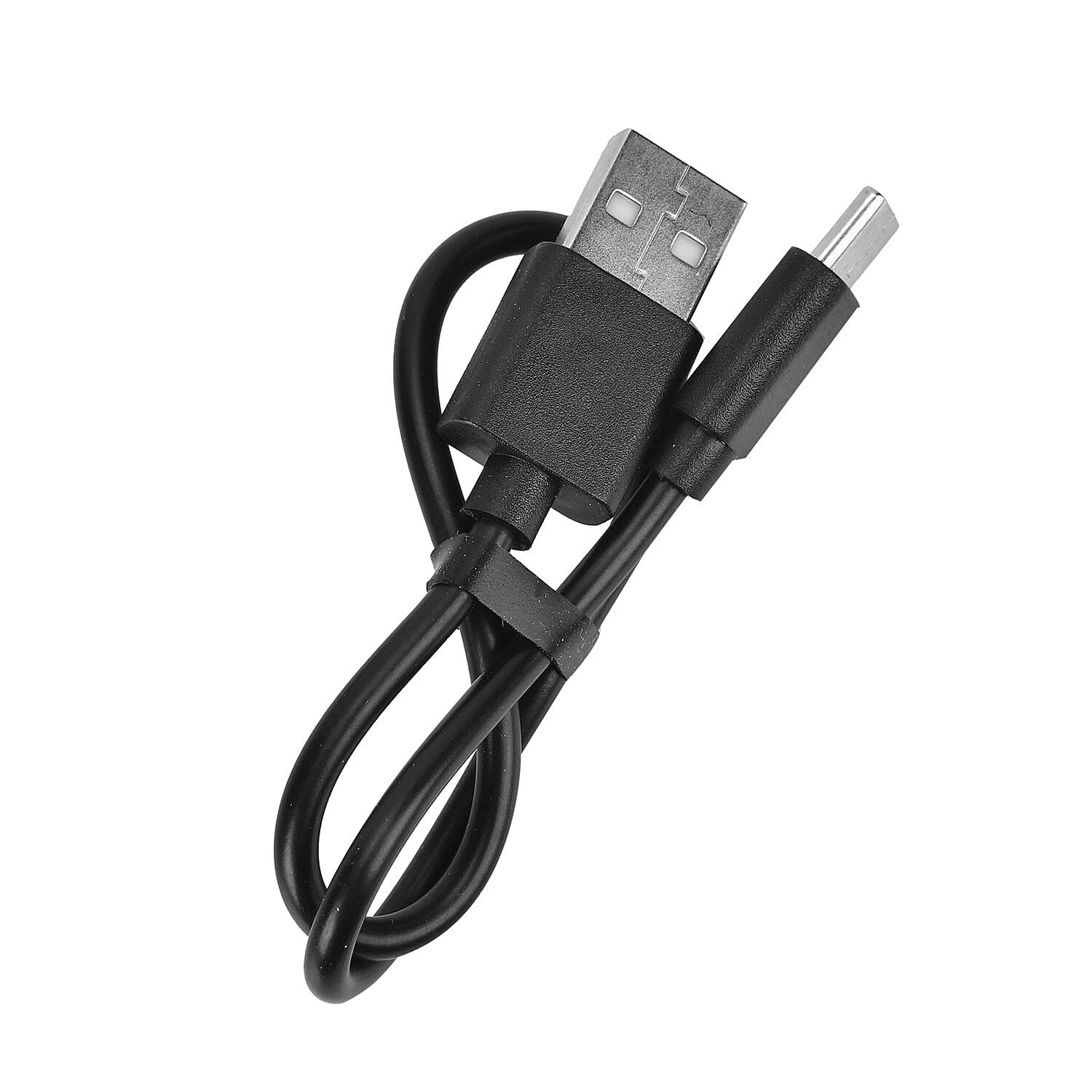 Black Compact Emergency Key Power Bank (1200mAh, 5V/1A)