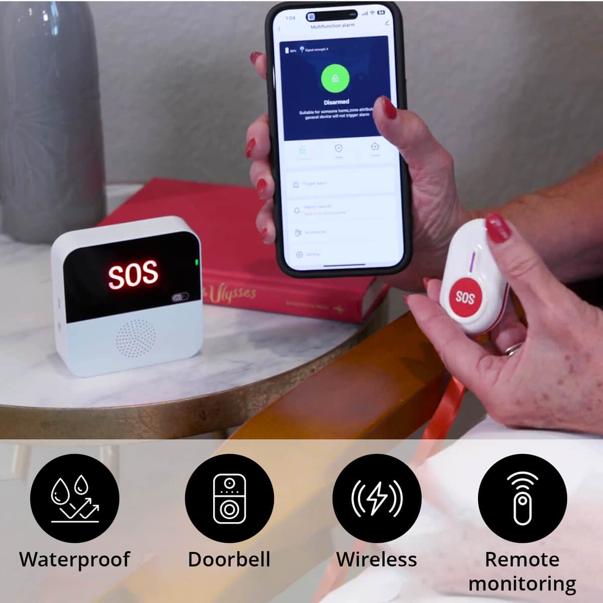 Multifunctional Emergency Wifi Pager Receiver with Supported by Smartphone APP (Powered by Type-C USB Plug) image number 2