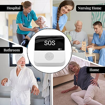 Wifi  Multifunctional Pager Receiver Supported by Smartphone APP, Call Button, Emergency Alert Button