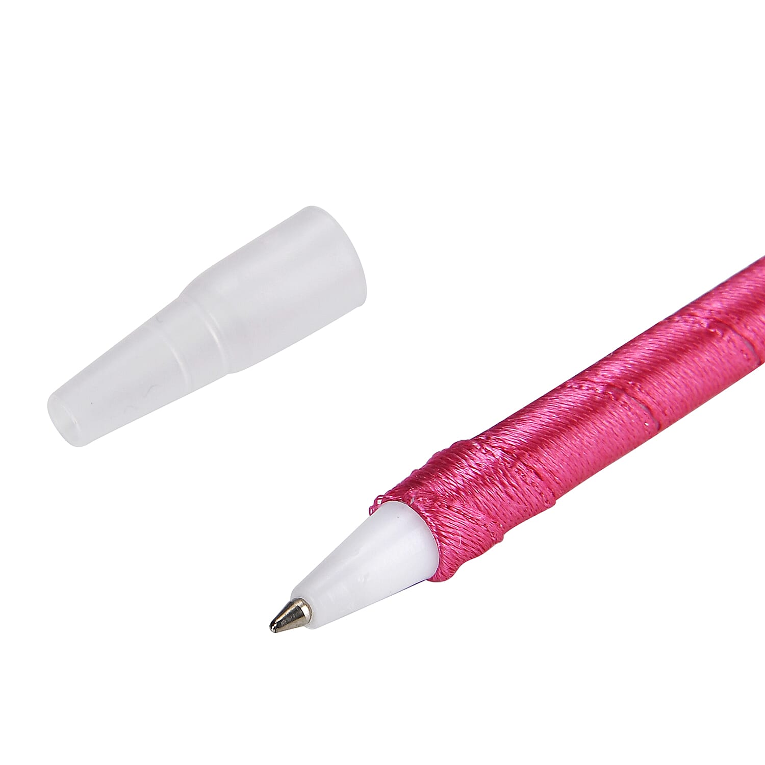 Set of 10 Multicolor Light-Weight Feather Pens (Black Ink)