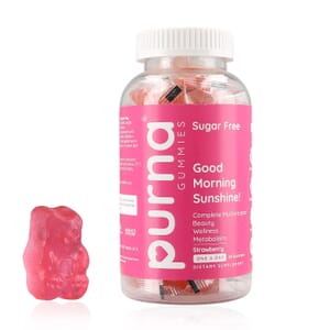 Purna Sugar Free Strawberry Flavored Complete Multivitamin Gummies (60 Gummies)