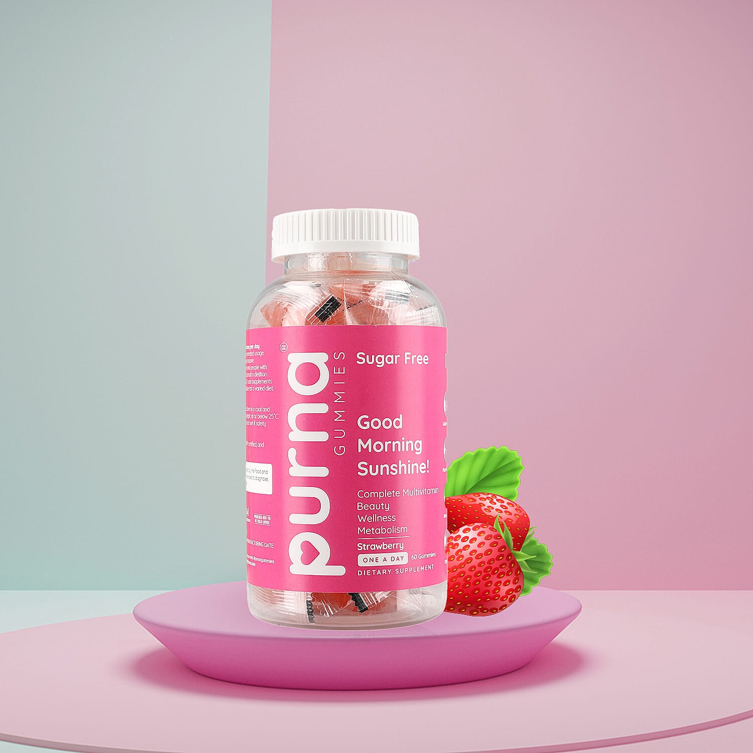 Buy Purna Sugar Free Strawberry Flavored Complete Multivitamin