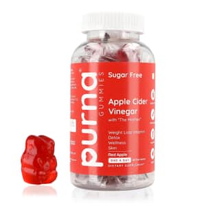 Purna Sugar Free Apple Cider Vinegar Flavored Weight Loss Gummies (60 Gummies)