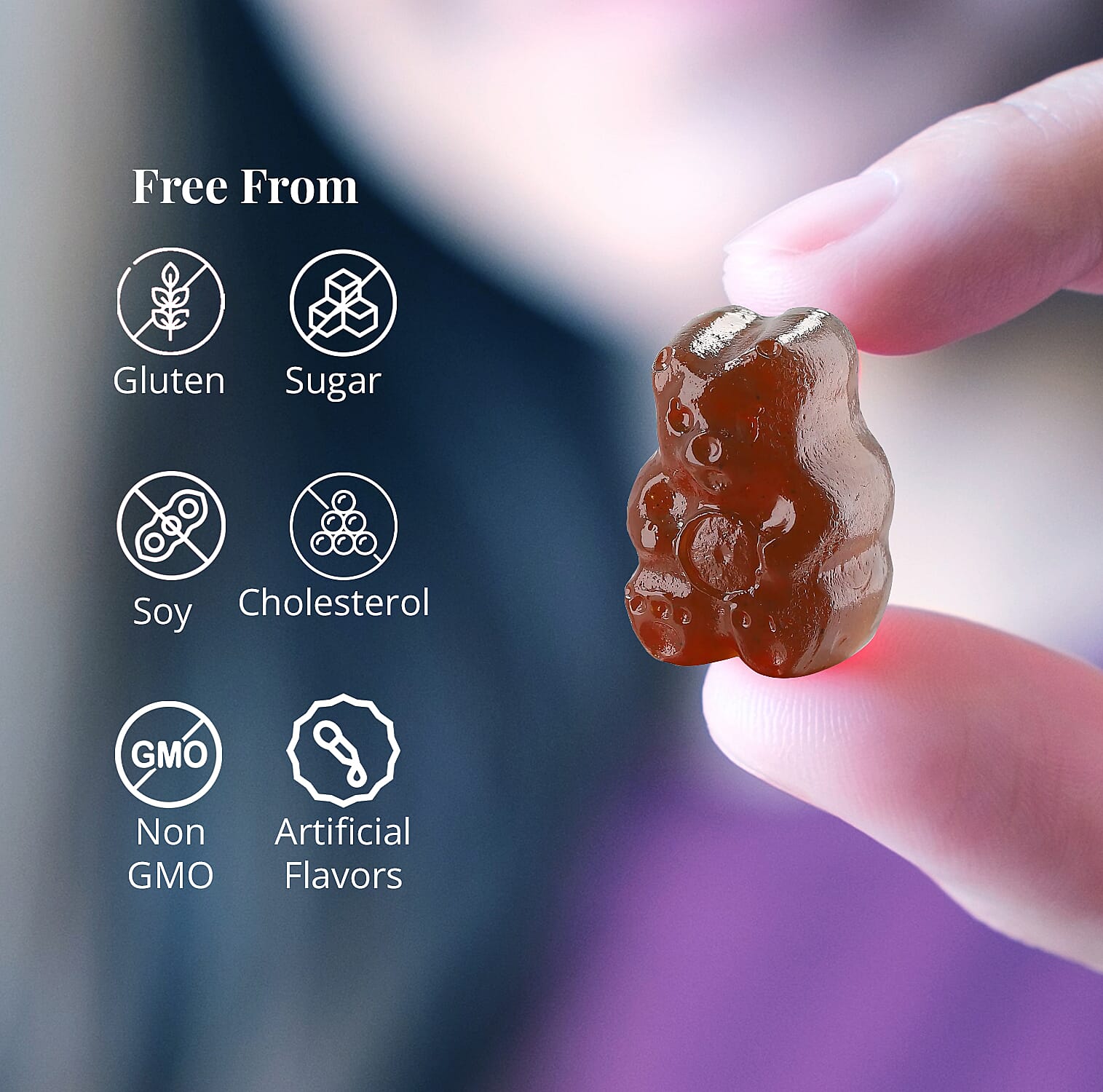 Purna Sugar Free Ashwagandha Gummies (60 Gummies)