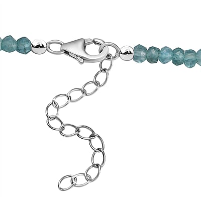 Betroka Blue Apatite Necklace 18-20 Inches in Platinum Over Sterling Silver 57.60 ctw