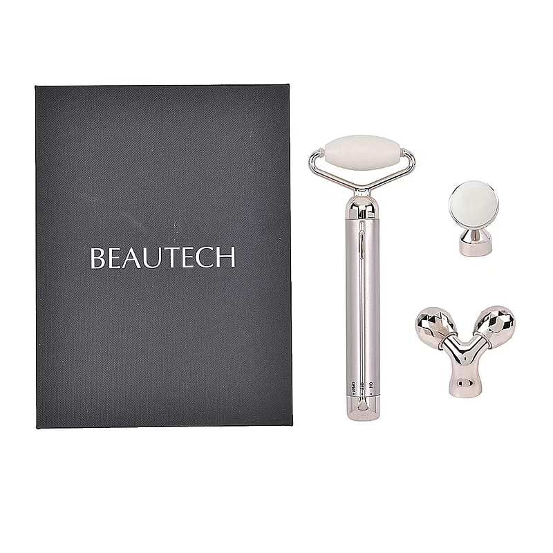 3-in-1 Electric White Serpentine Vibration Massager Roller (1xAA Batteries Not included)