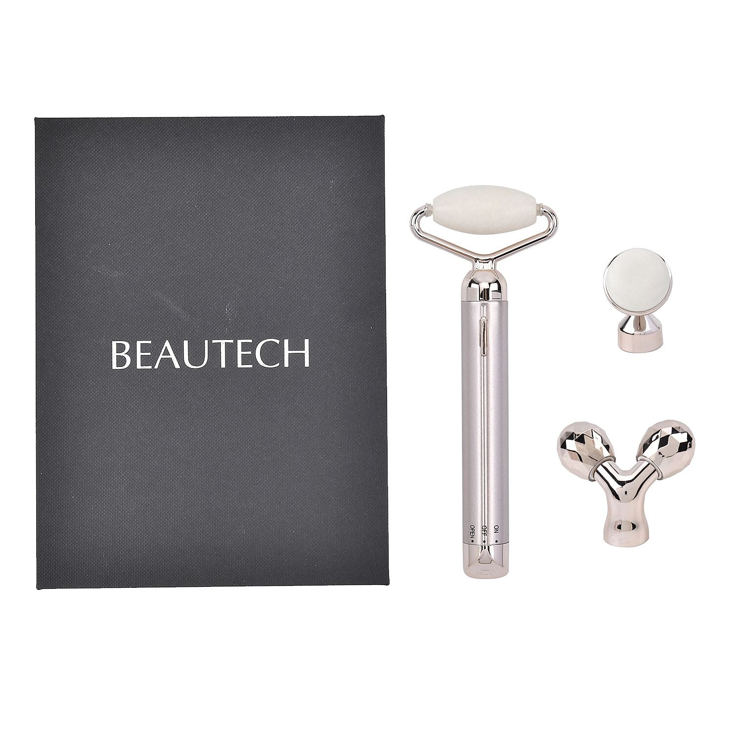 3-in-1 Electric White Serpentine Vibration Massager Roller (1xAA Batteries Not included)