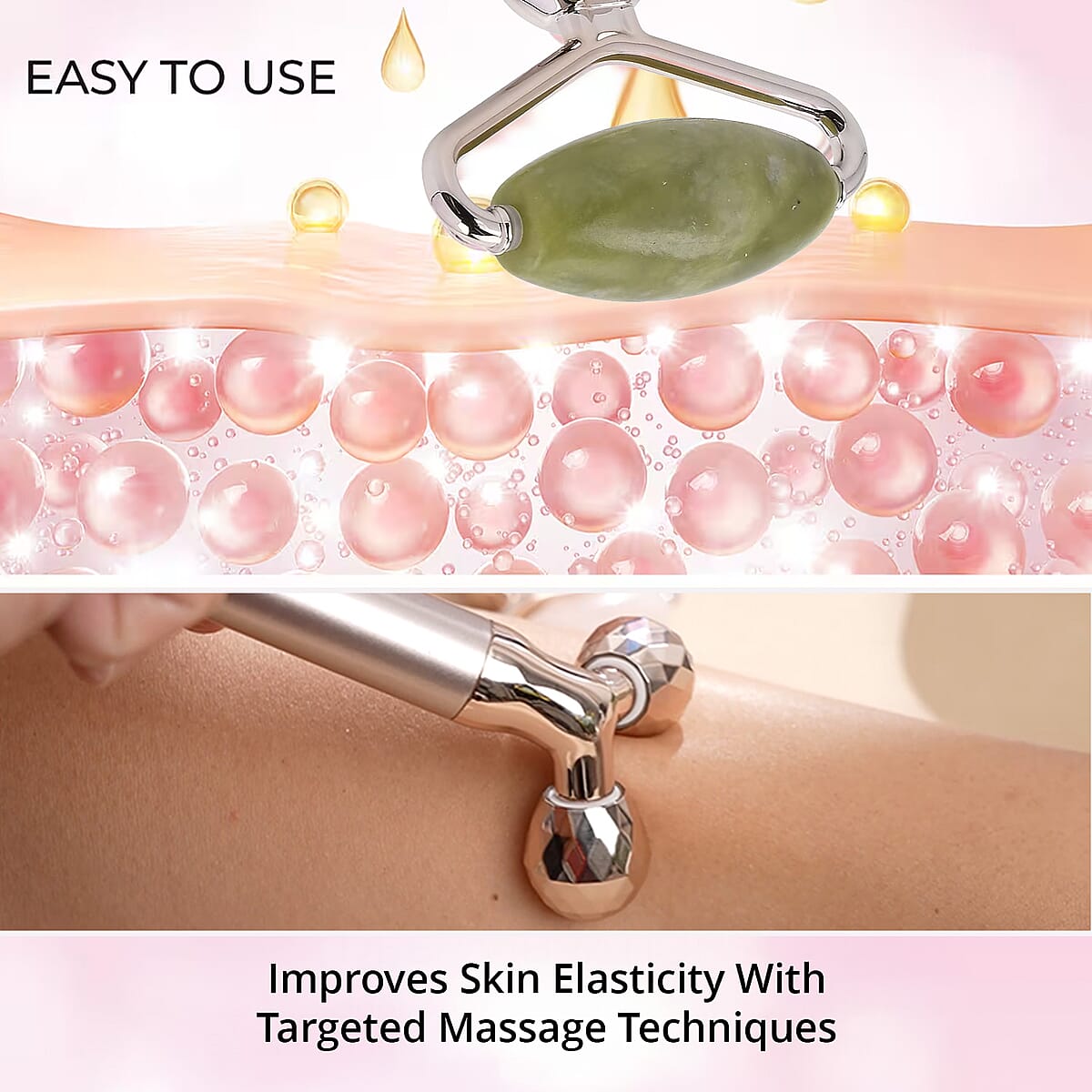 3-in-1 Electric Green Serpentine Vibration Massager Roller (1xAA Batteries Not included) image number 4